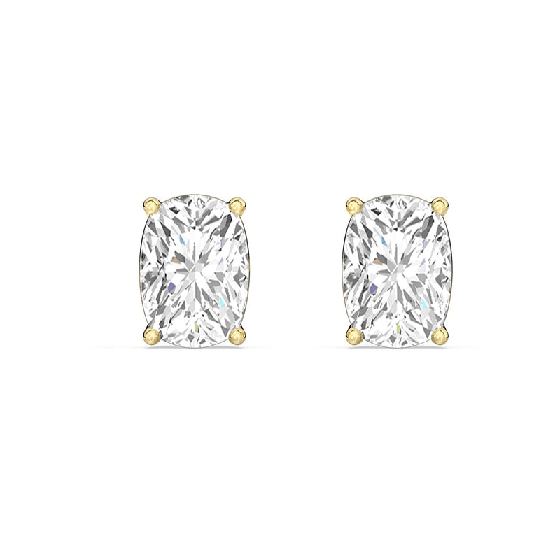 Classic Elongated Cushion Stud Earrings