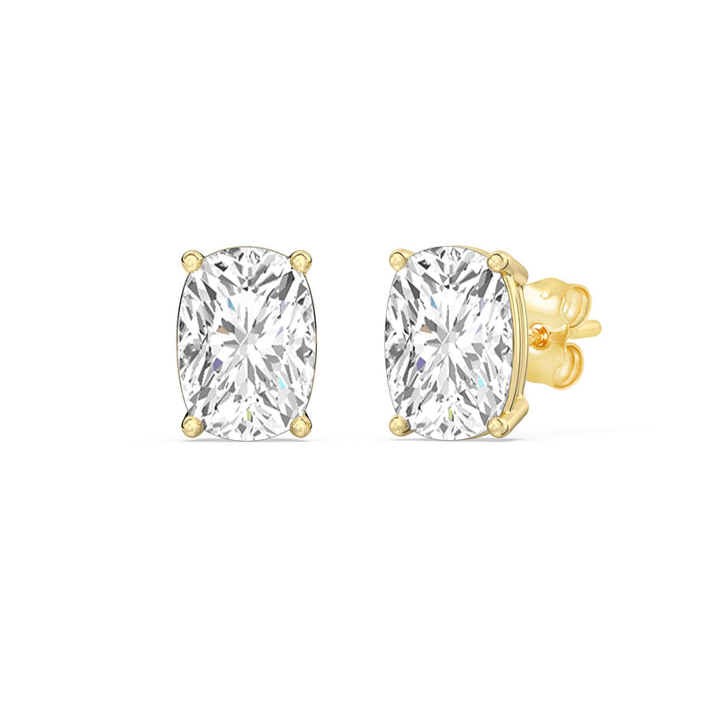 Classic Elongated Cushion Stud Earrings
