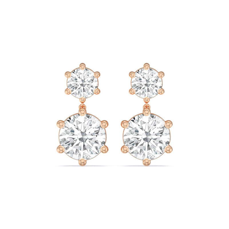 Diamond Duo Stud Earrings