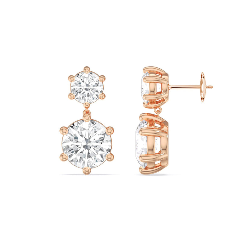 Diamond Duo Stud Earrings