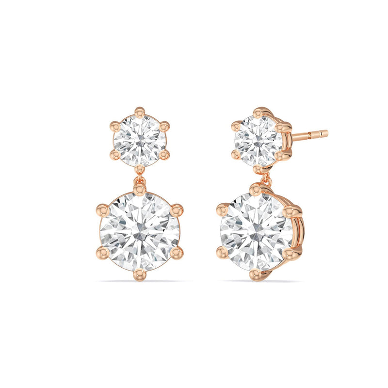 Diamond Duo Stud Earrings