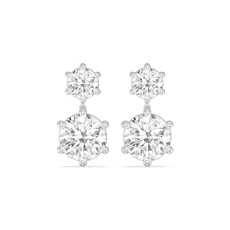 Diamond Duo Stud Earrings