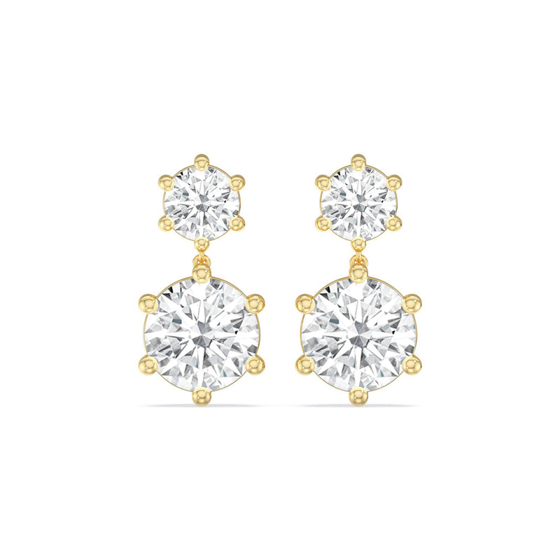 Diamond Duo Stud Earrings