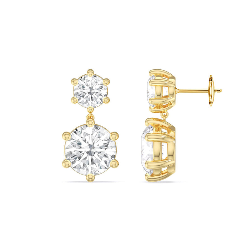 Diamond Duo Stud Earrings