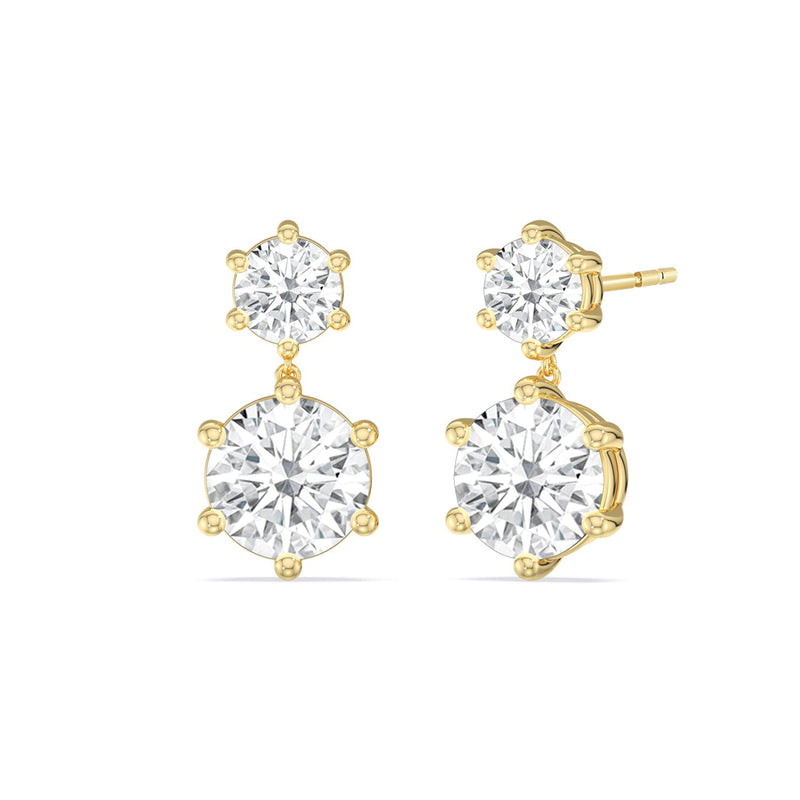 Diamond Duo Stud Earrings