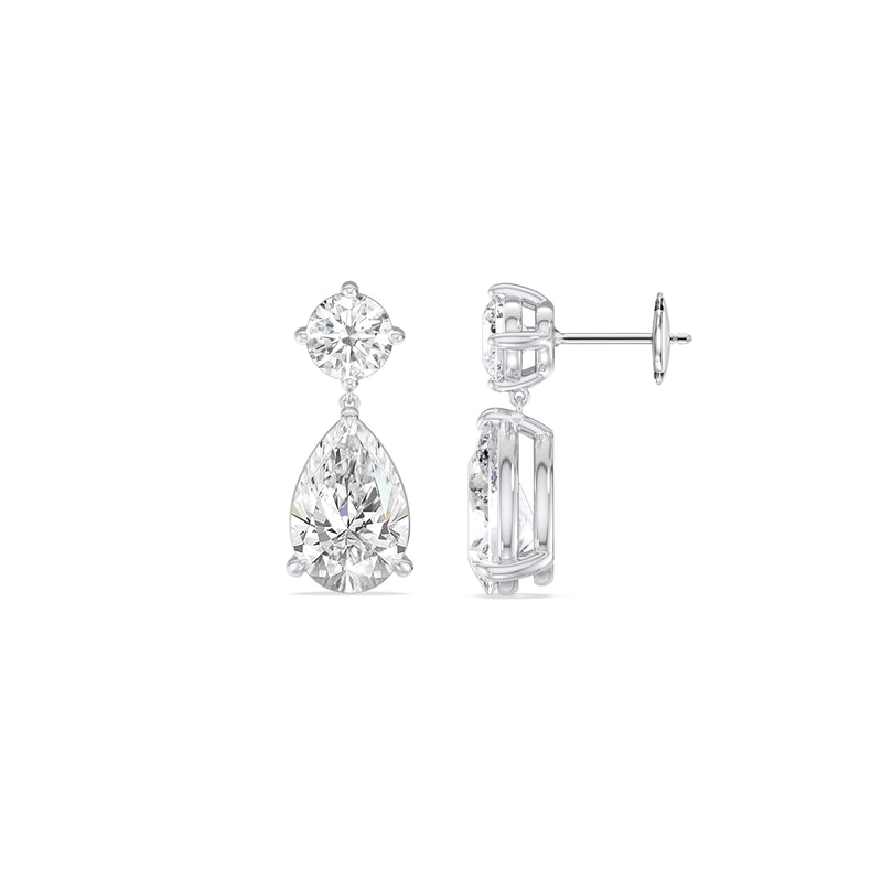 Elegance Pear Drop Earrings