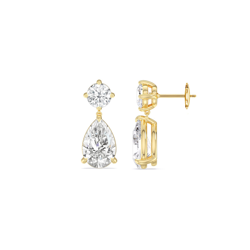 Elegance Pear Drop Earrings