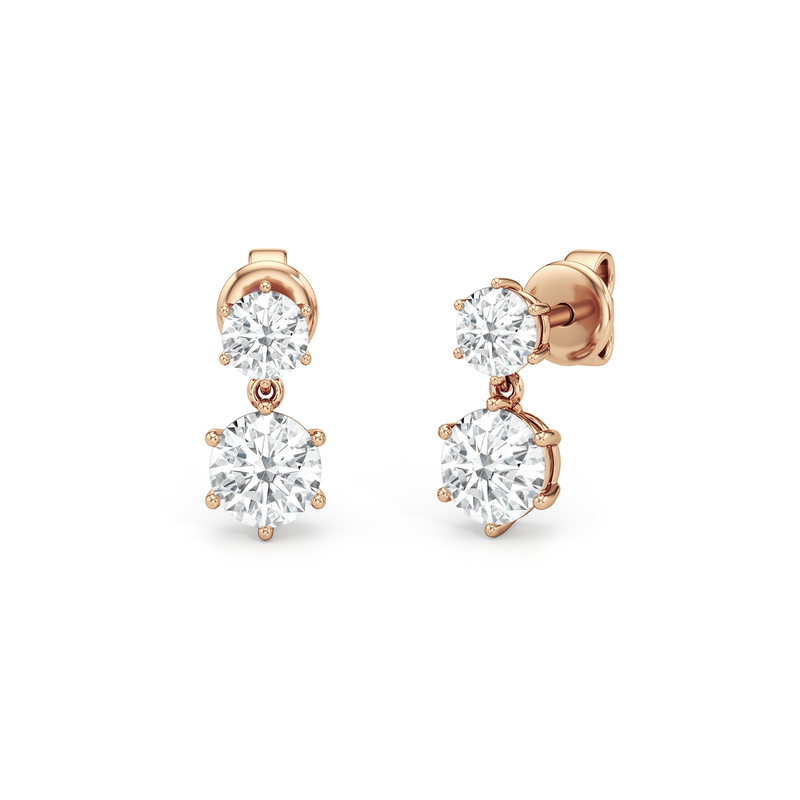 Diamond Duo Stud Earrings
