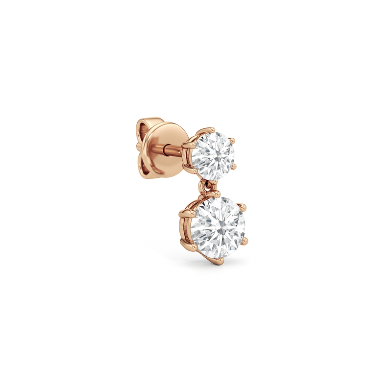 Diamond Duo Stud Earrings