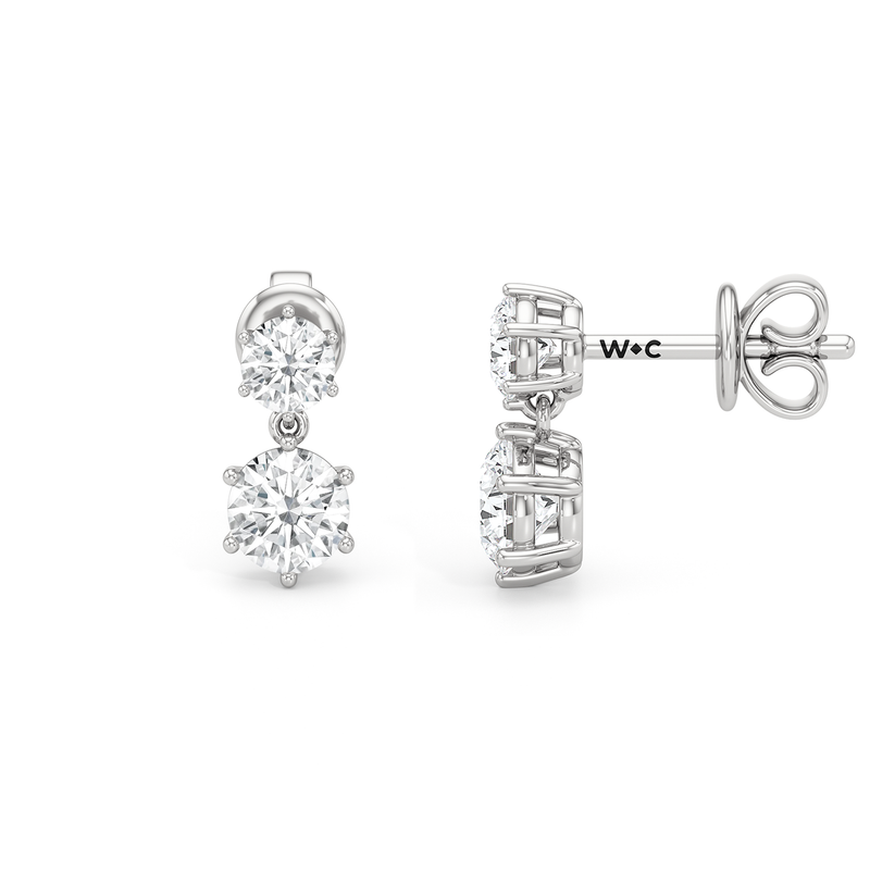 Diamond Duo Stud Earrings