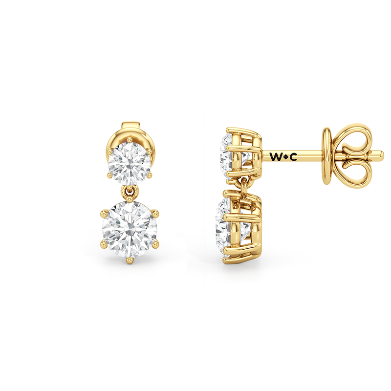 Diamond Duo Stud Earrings