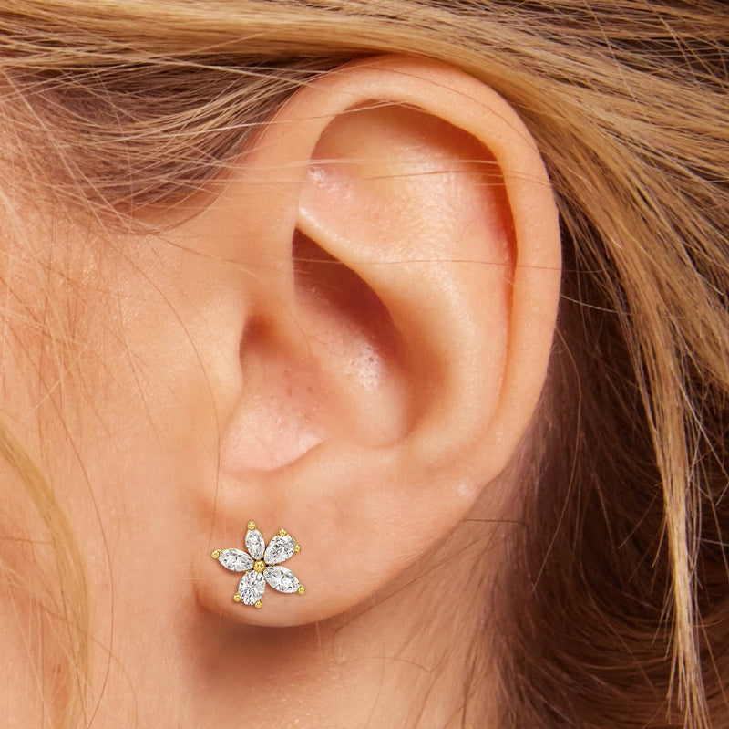 Plumeria Studs
