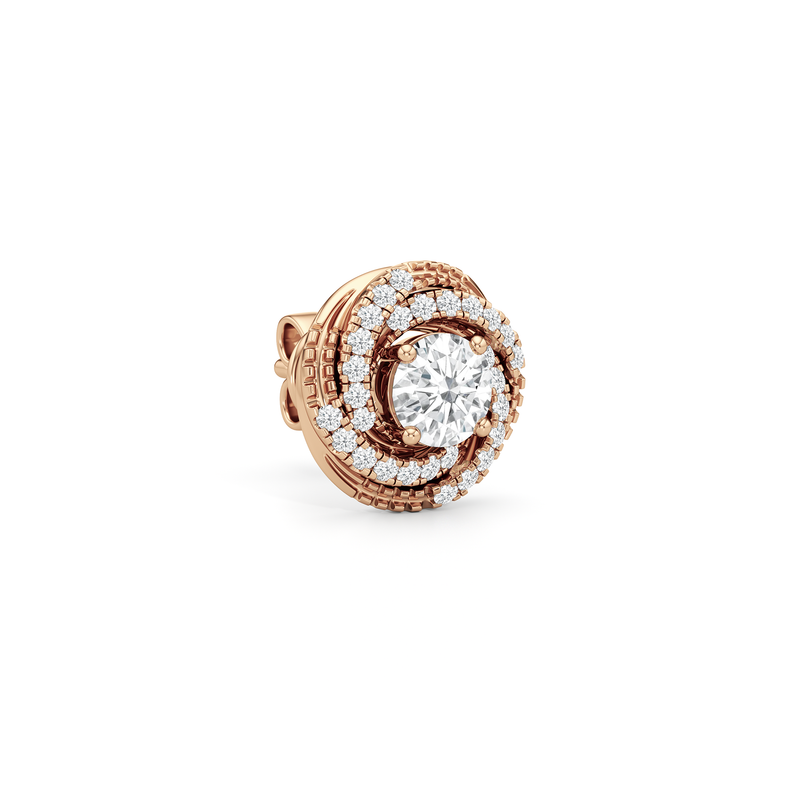 Galaxy Halo Diamond Earrings