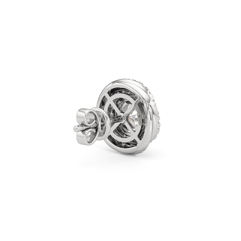 Galaxy Halo Diamond Earrings