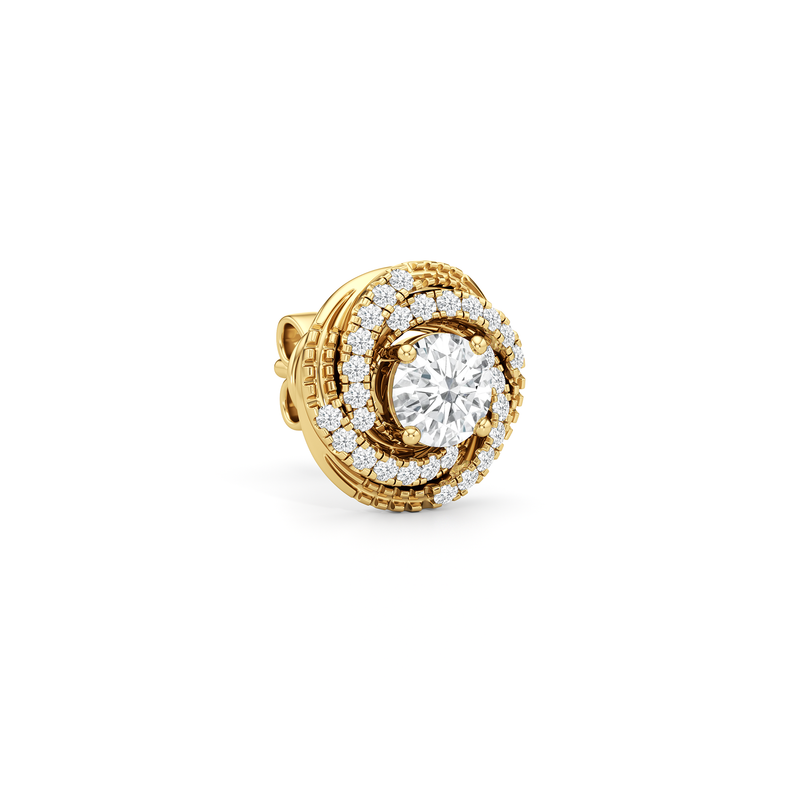 Galaxy Halo Diamond Earrings
