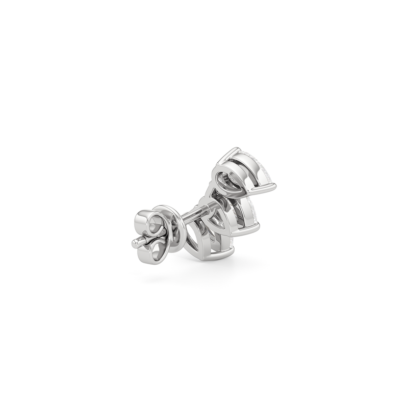 Trilogy Pear Cut Climber Earrings