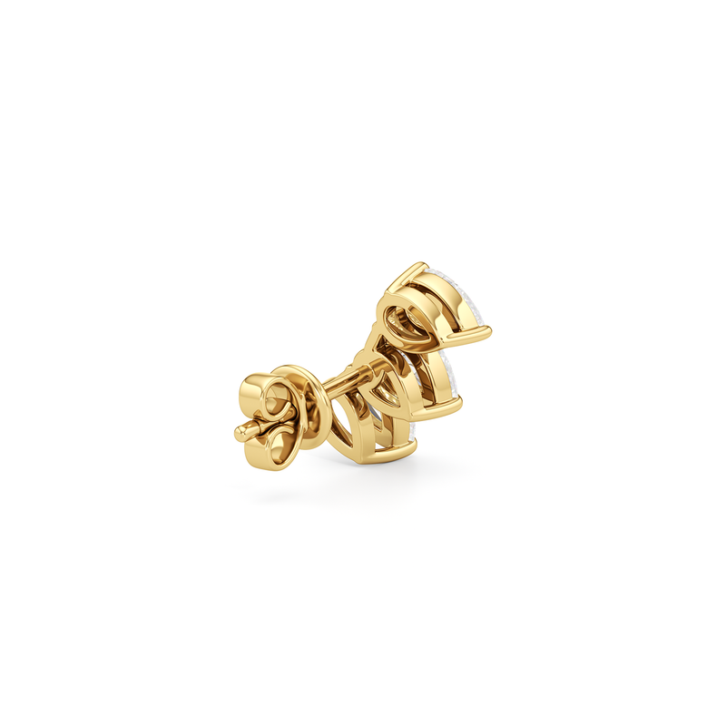 Trilogy Pear Cut Climber Earrings