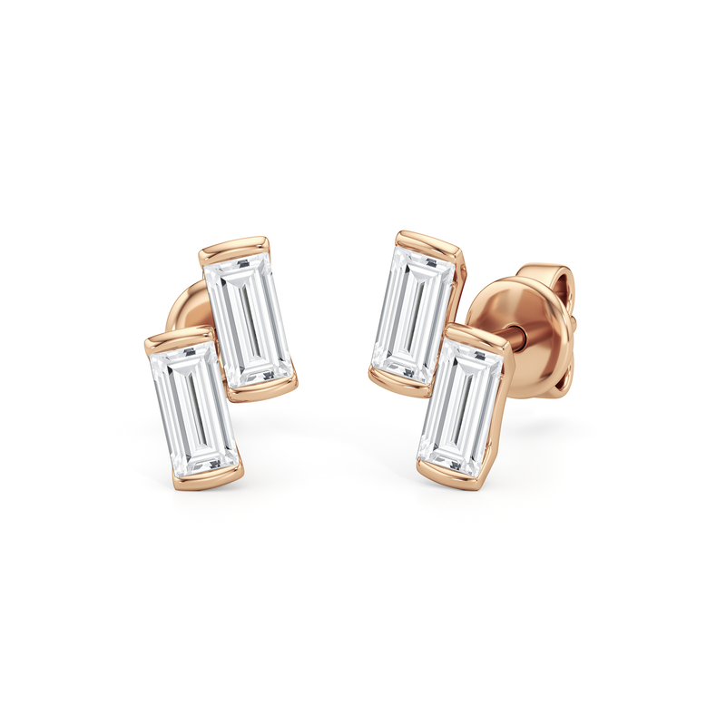 Drift Baguette Studs