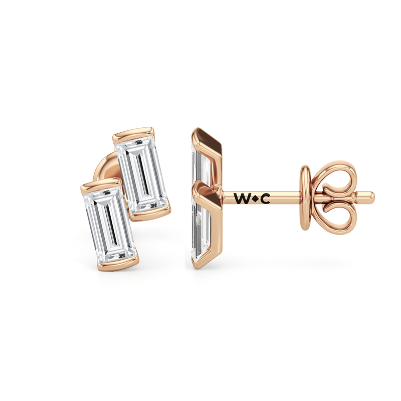 Drift Baguette Studs