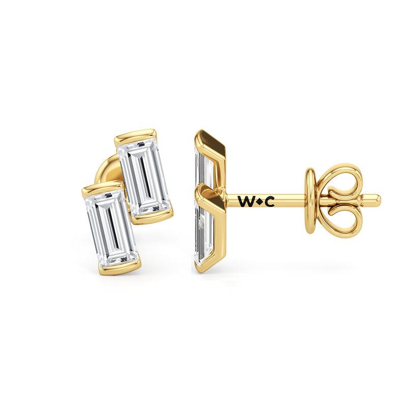 Drift Baguette Studs