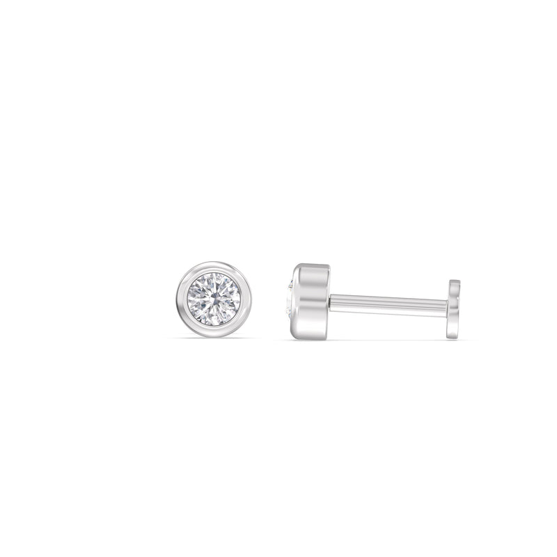 Round Bezel Flatback Studs