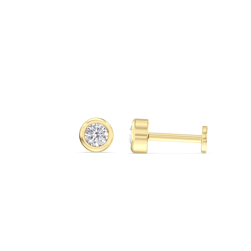 Round Bezel Flatback Studs