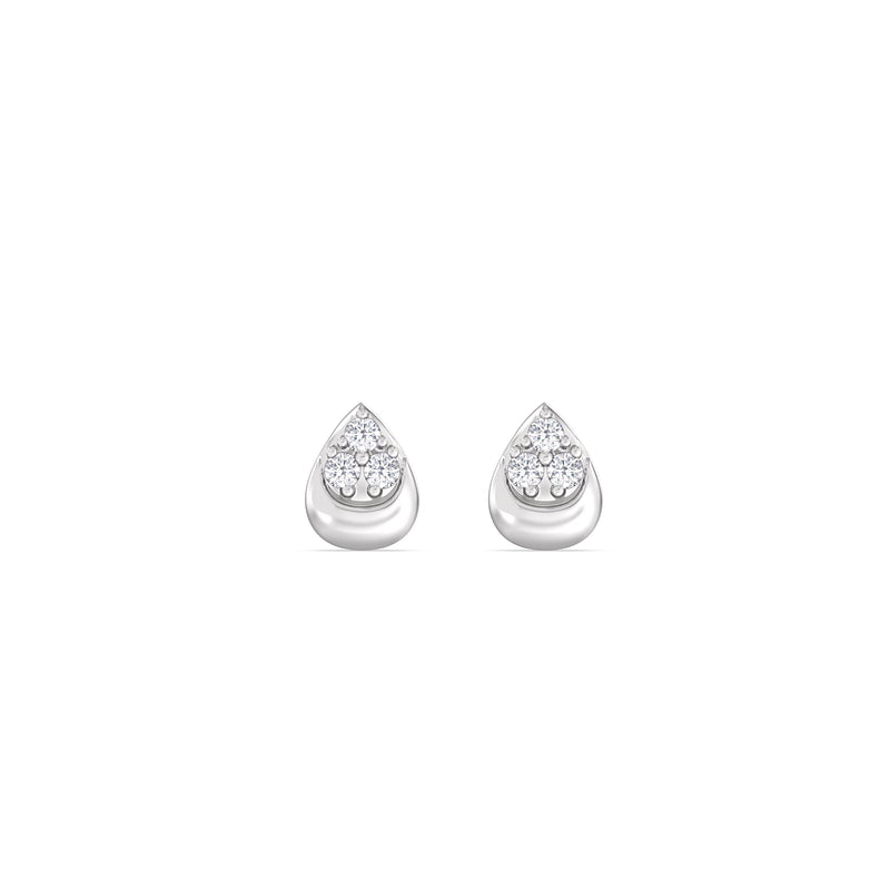 Teardrop Pear Flatback Stud