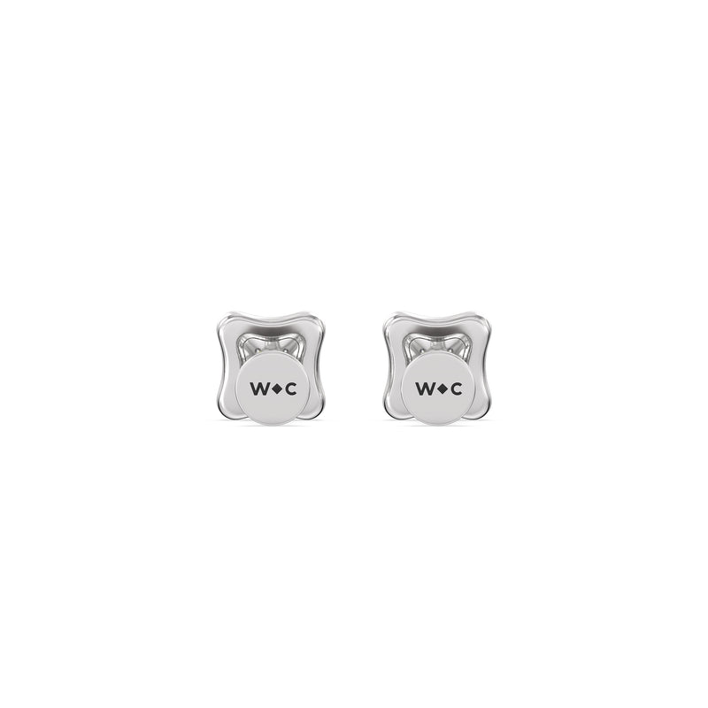 Rounded Square Flatback Studs