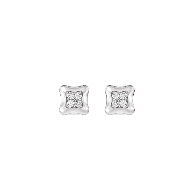Rounded Square Flatback Studs