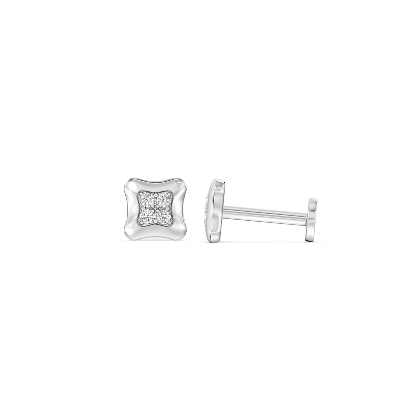 Rounded Square Flatback Studs