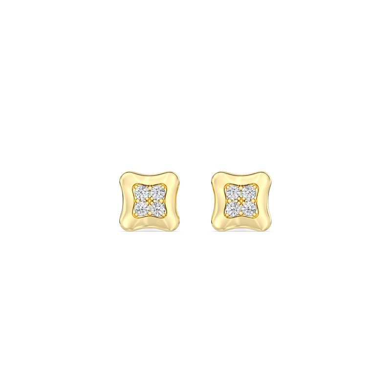 Rounded Square Flatback Studs