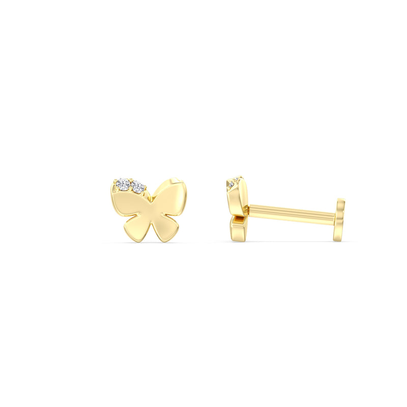 Butterfly Flatback Studs