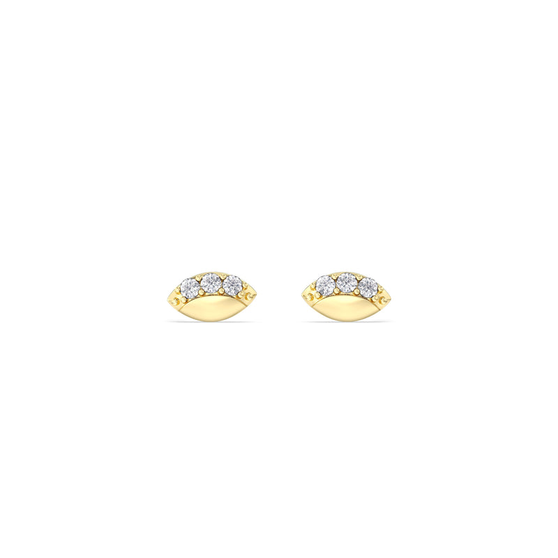 Vertical Marquise Flatback Studs