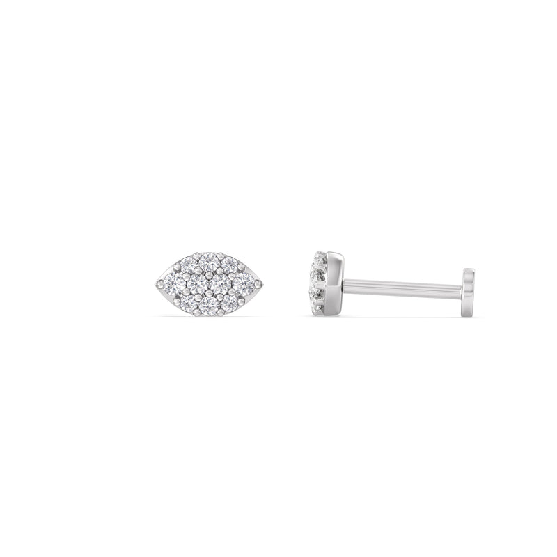 Marquise Flatback Studs