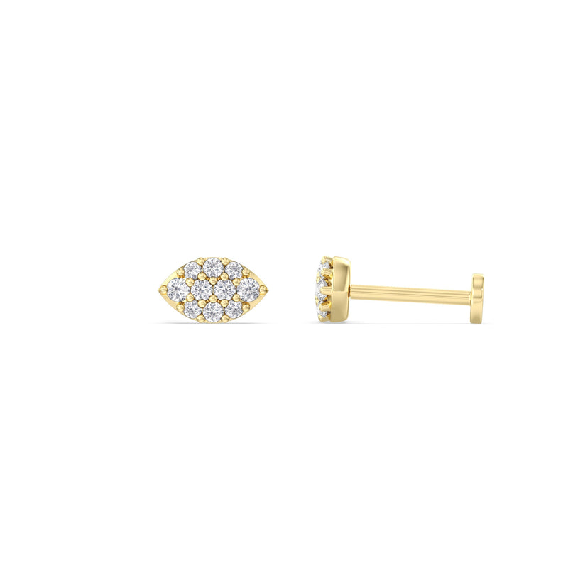 Marquise Flatback Studs