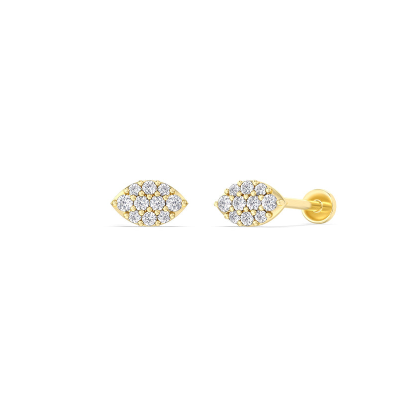 Marquise Flatback Studs