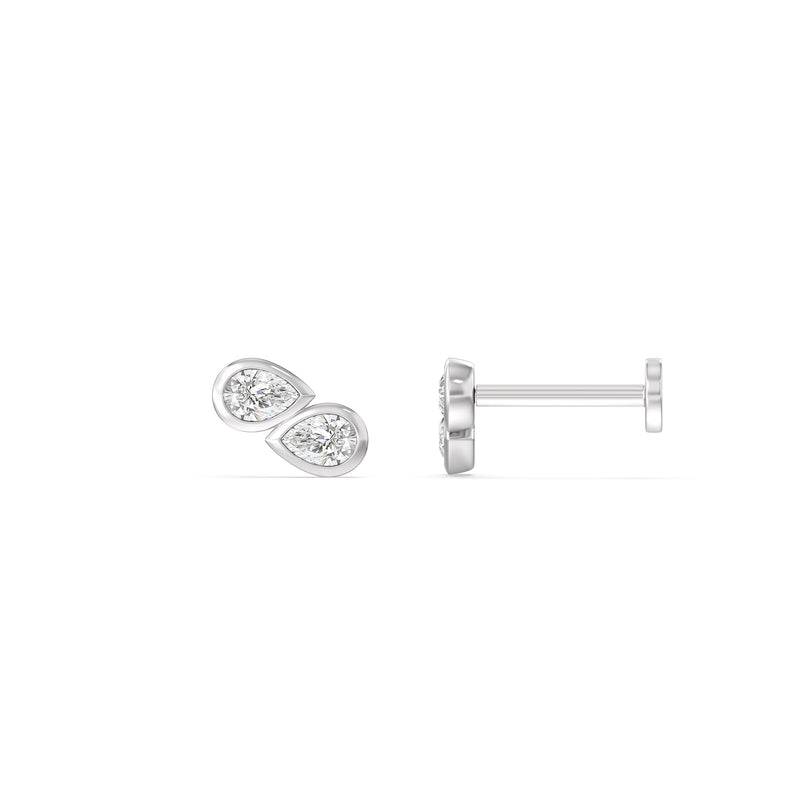 Pear Duet Flatback Studs