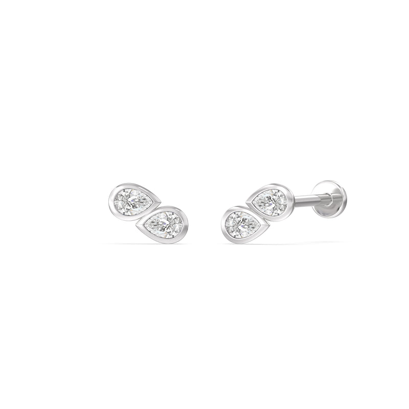 Pear Duet Flatback Studs