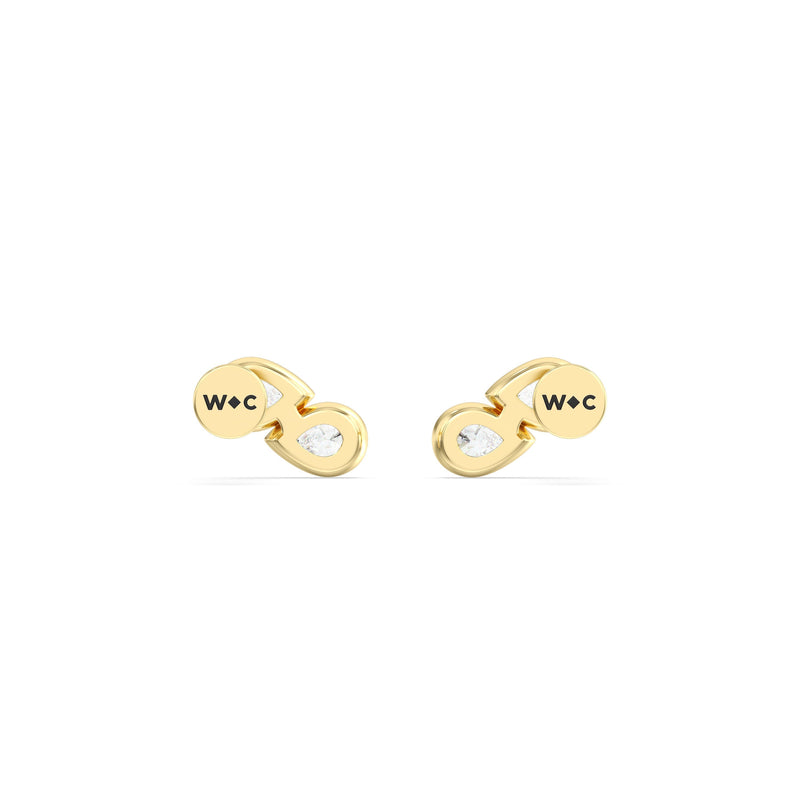 Pear Duet Flatback Studs