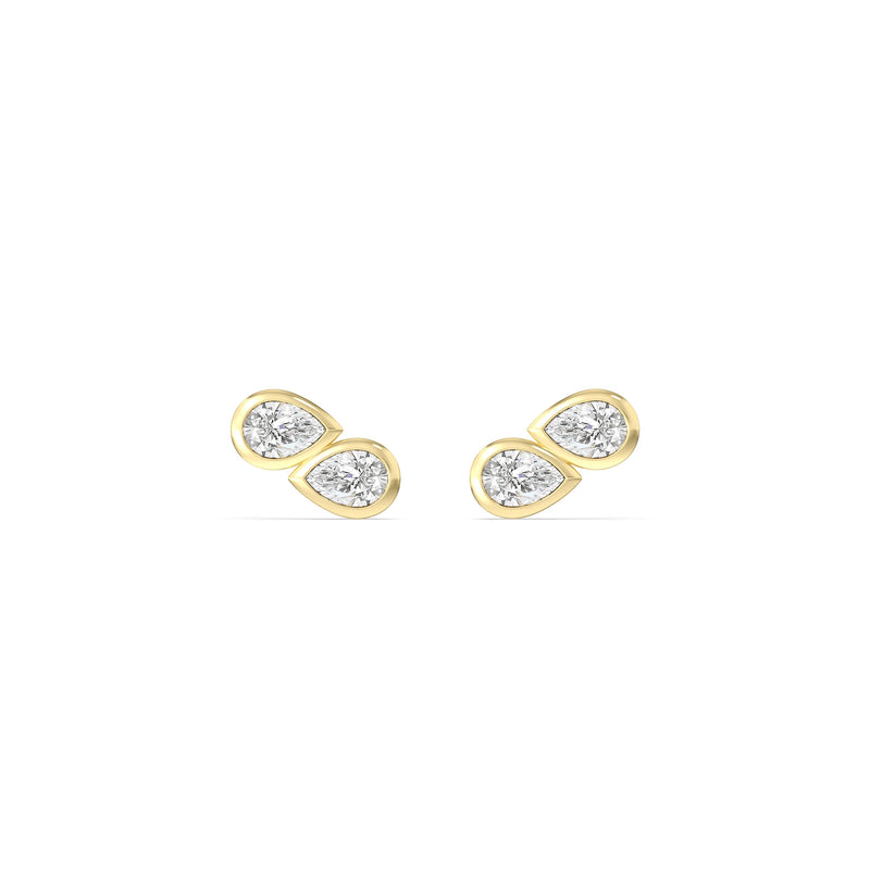 Pear Duet Flatback Studs