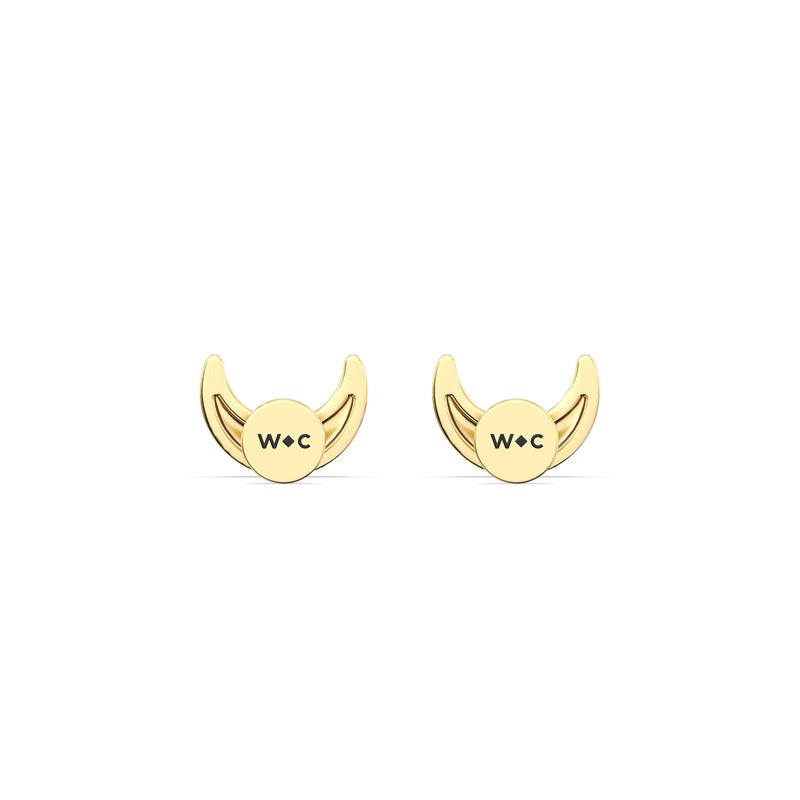 Crescent Flatback Studs