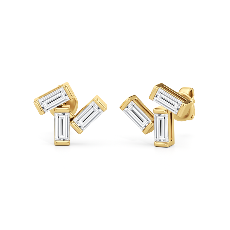 The Aria Baguette Studs