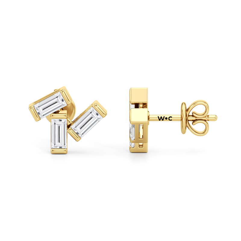 The Aria Baguette Studs