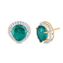 Verdessa Emerald & Diamond Stud Earrings