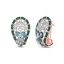 Saanjh Emerald & Diamond Stud Earrings