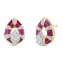 Rosa Ruby & Diamond Fashion Earrings
