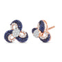 Anvaya Sapphire & Diamond Stud Earrings