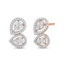 Celestia Rain Diamond Stud Earrings