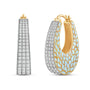 Amaris Diamond Hoop Earrings
