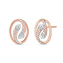 Dualette Diamond Stud Earrings